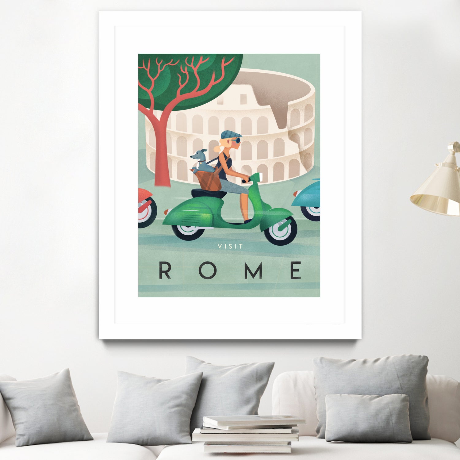 Visit Rome Vintage Art by Martin Wickstrom on GIANT ART