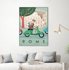 Visit Rome Vintage Art by Martin Wickstrom on GIANT ART