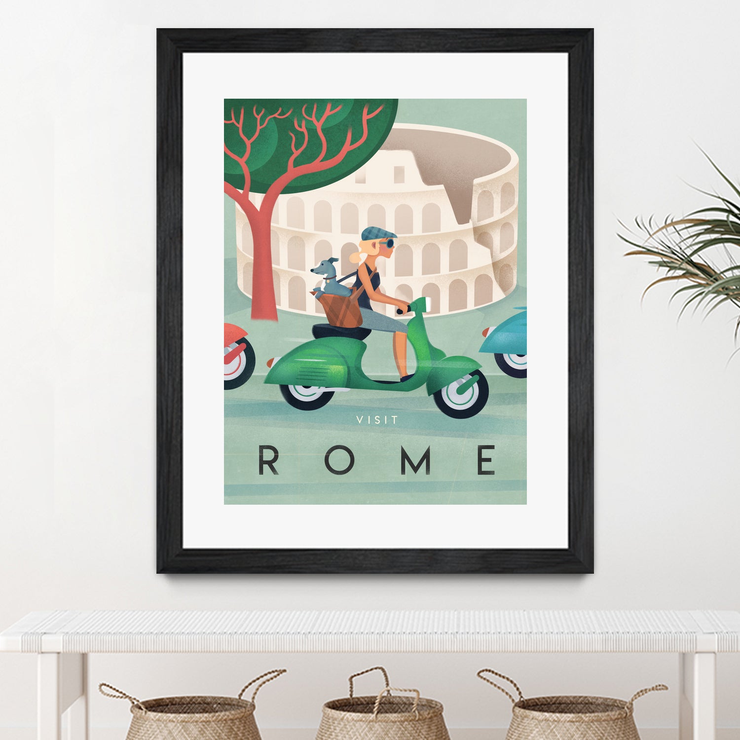 Visit Rome Vintage Art by Martin Wickstrom on GIANT ART