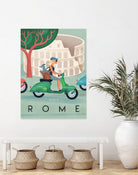 Visit Rome Vintage Art by Martin Wickstrom on GIANT ART
