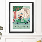 Visit Rome Vintage Art by Martin Wickstrom on GIANT ART