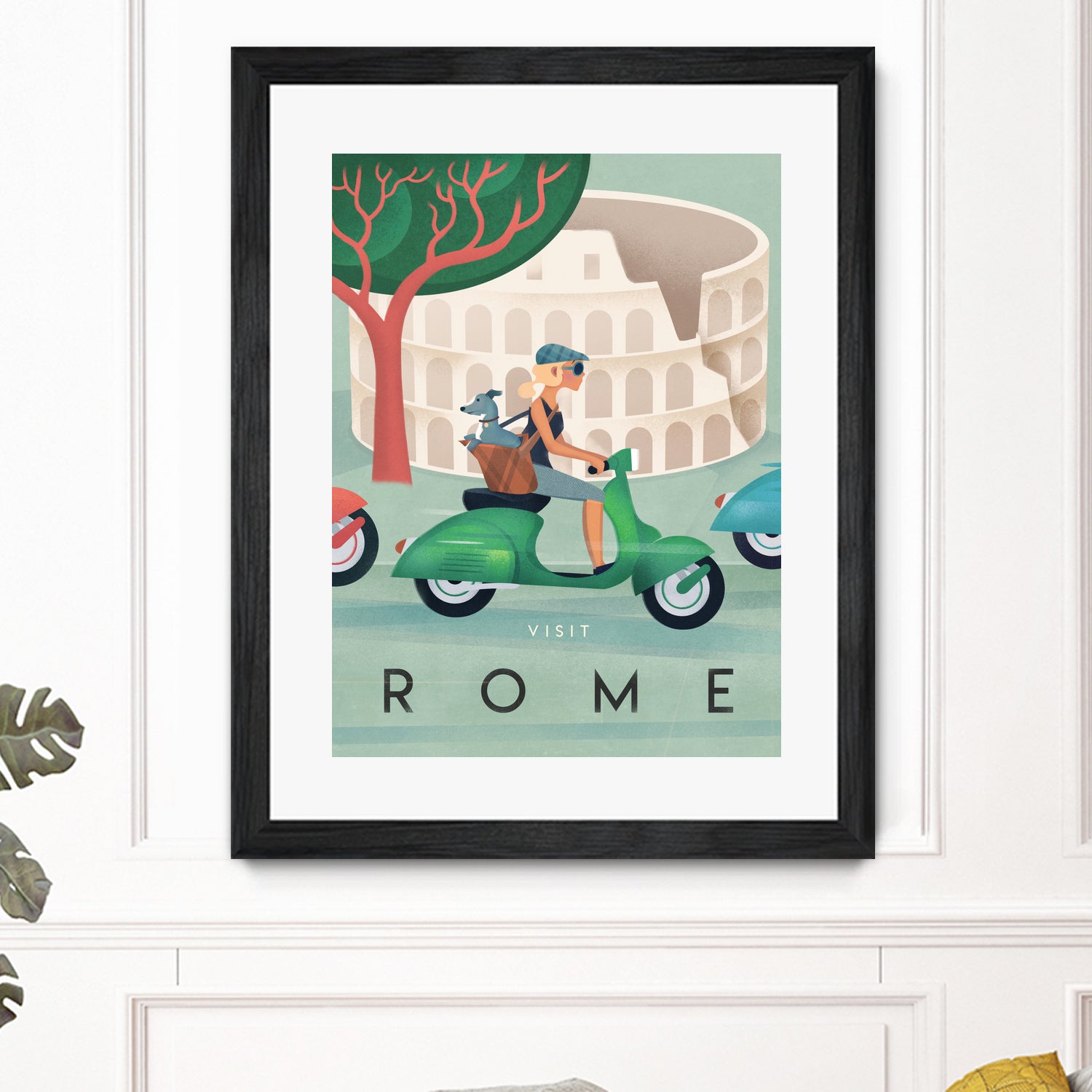 Visit Rome Vintage Art by Martin Wickstrom on GIANT ART