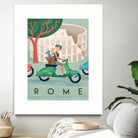 Visit Rome Vintage Art by Martin Wickstrom on GIANT ART