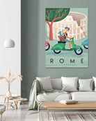 Visit Rome Vintage Art by Martin Wickstrom on GIANT ART