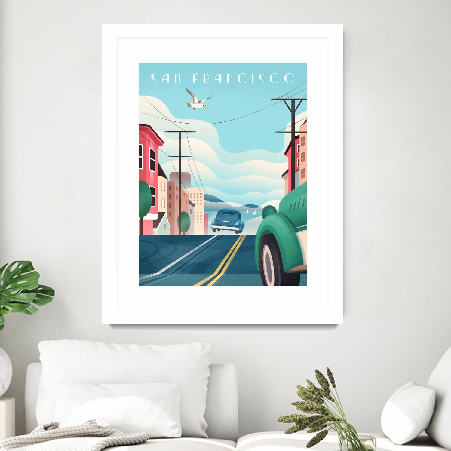 Art Deco San Francisco Car Chase by Martin Wickstrom on GIANT ART