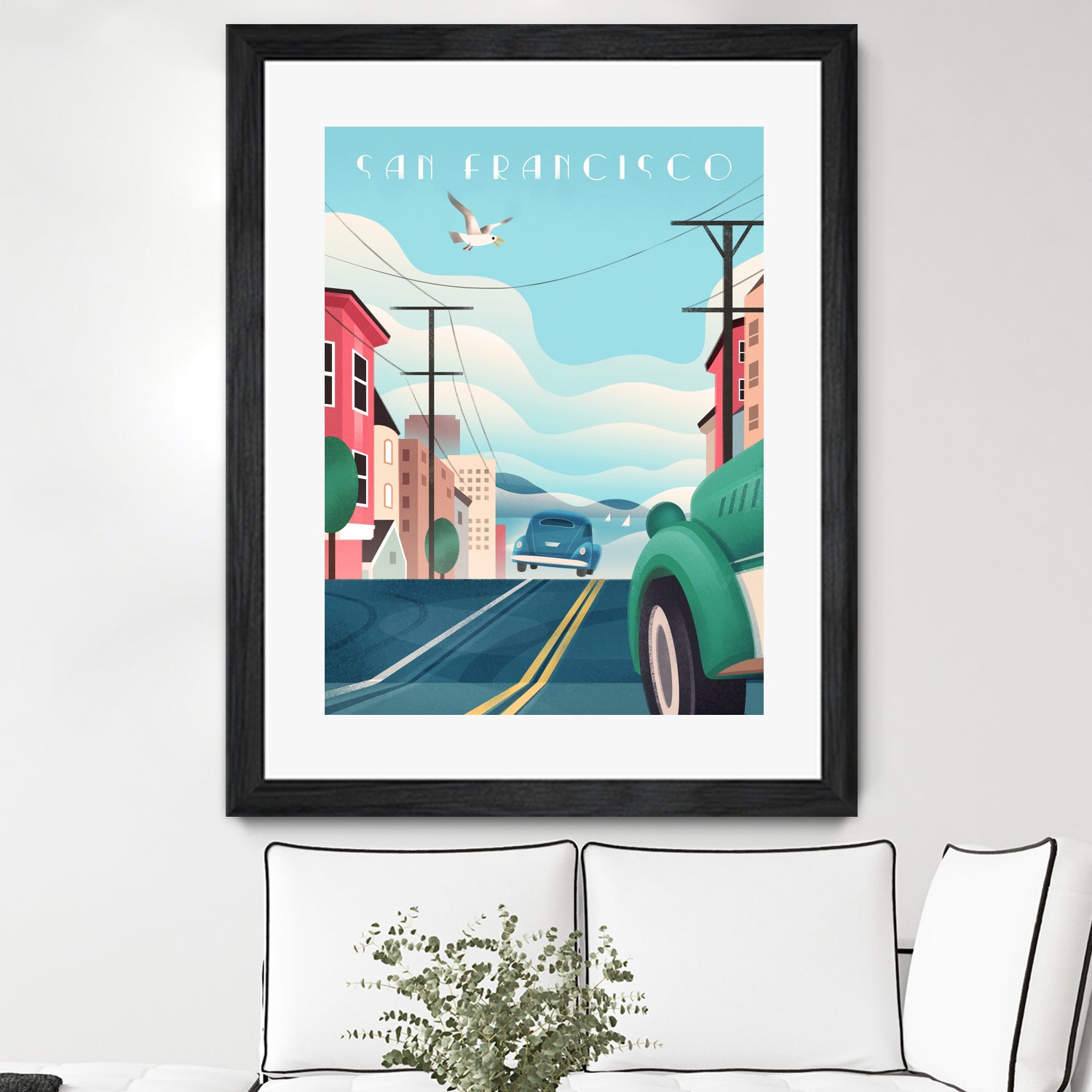 Art Deco San Francisco Car Chase by Martin Wickstrom on GIANT ART