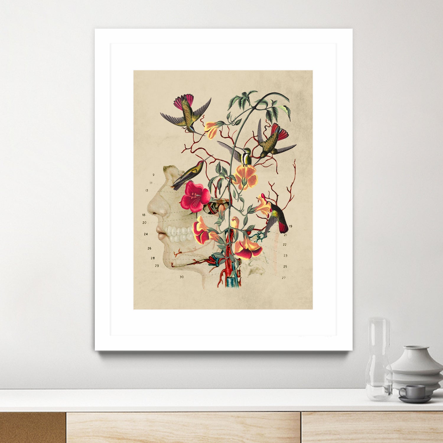 Flower Anatomy by Caterina Lo Cicero on GIANT ART - red digital