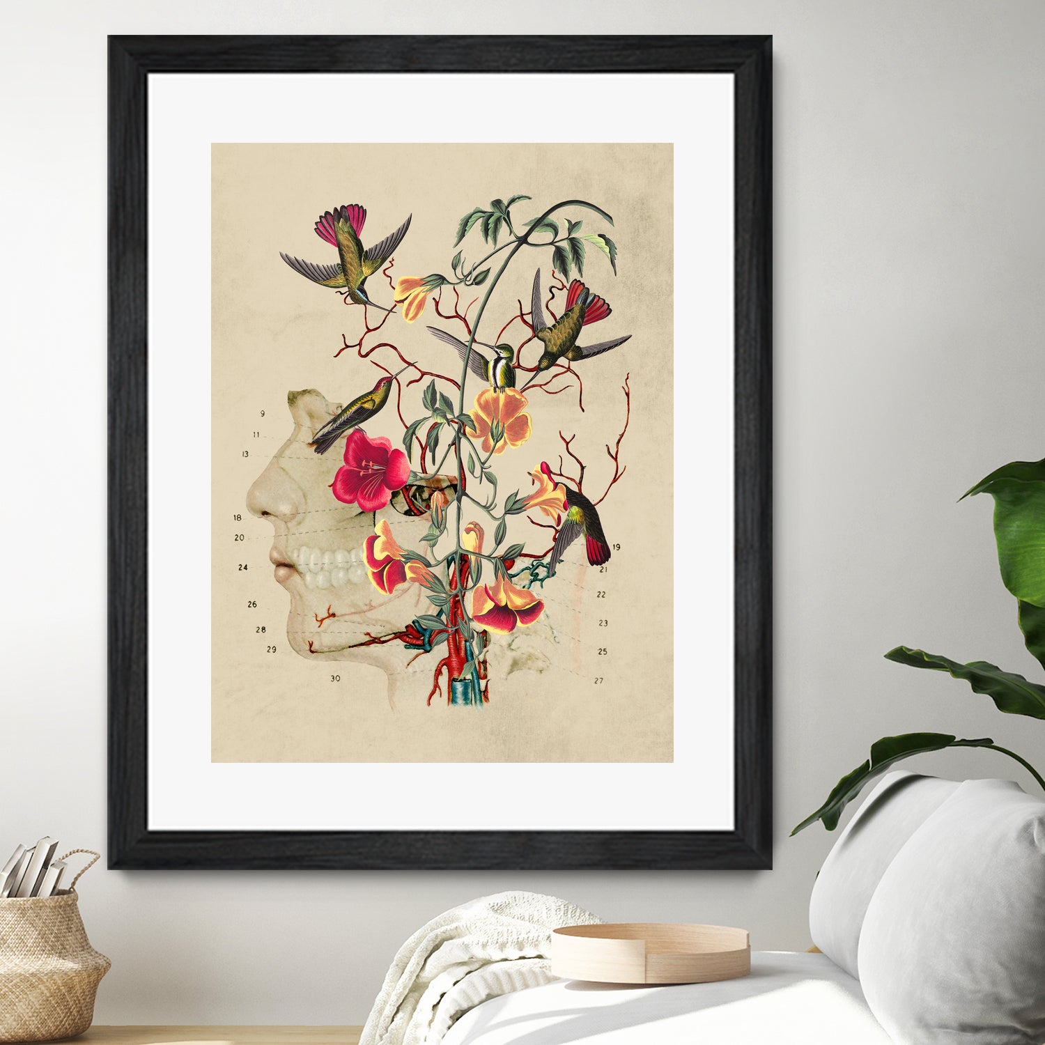 Flower Anatomy by Caterina Lo Cicero on GIANT ART - red digital