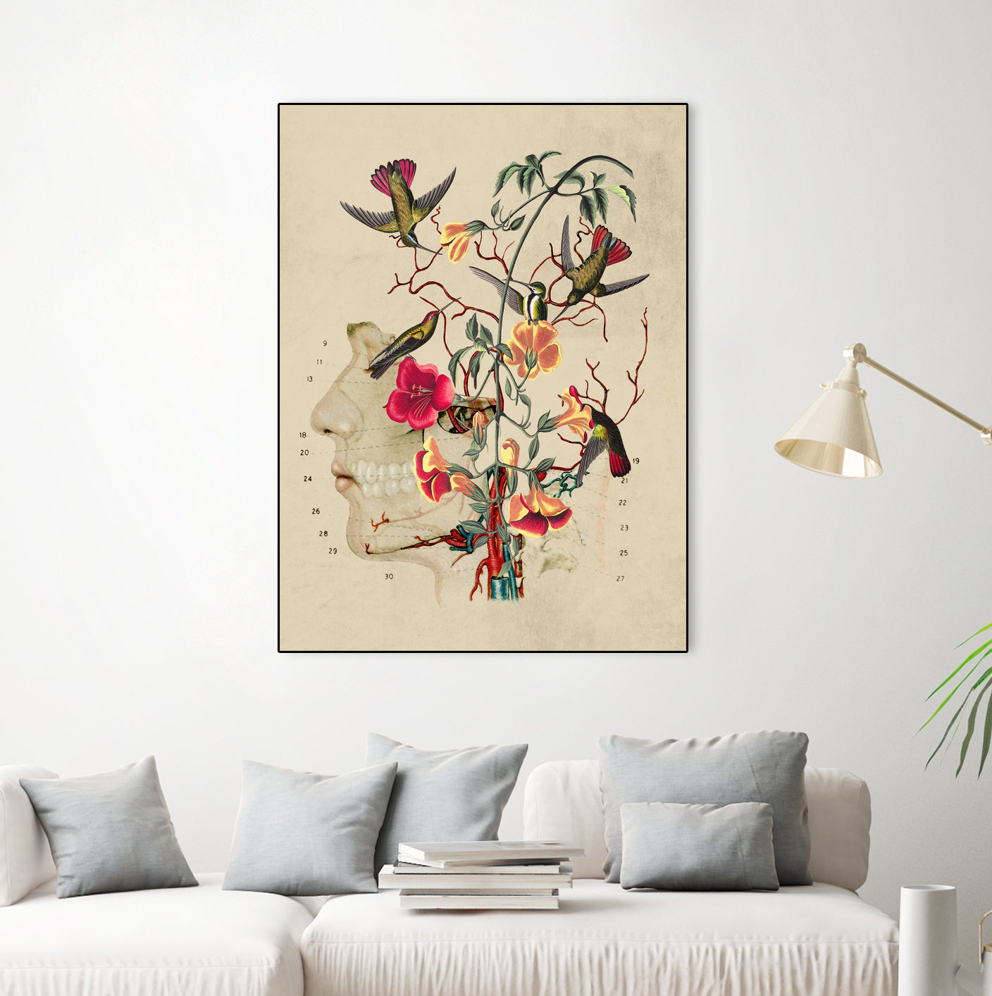 Flower Anatomy by Caterina Lo Cicero on GIANT ART - red digital