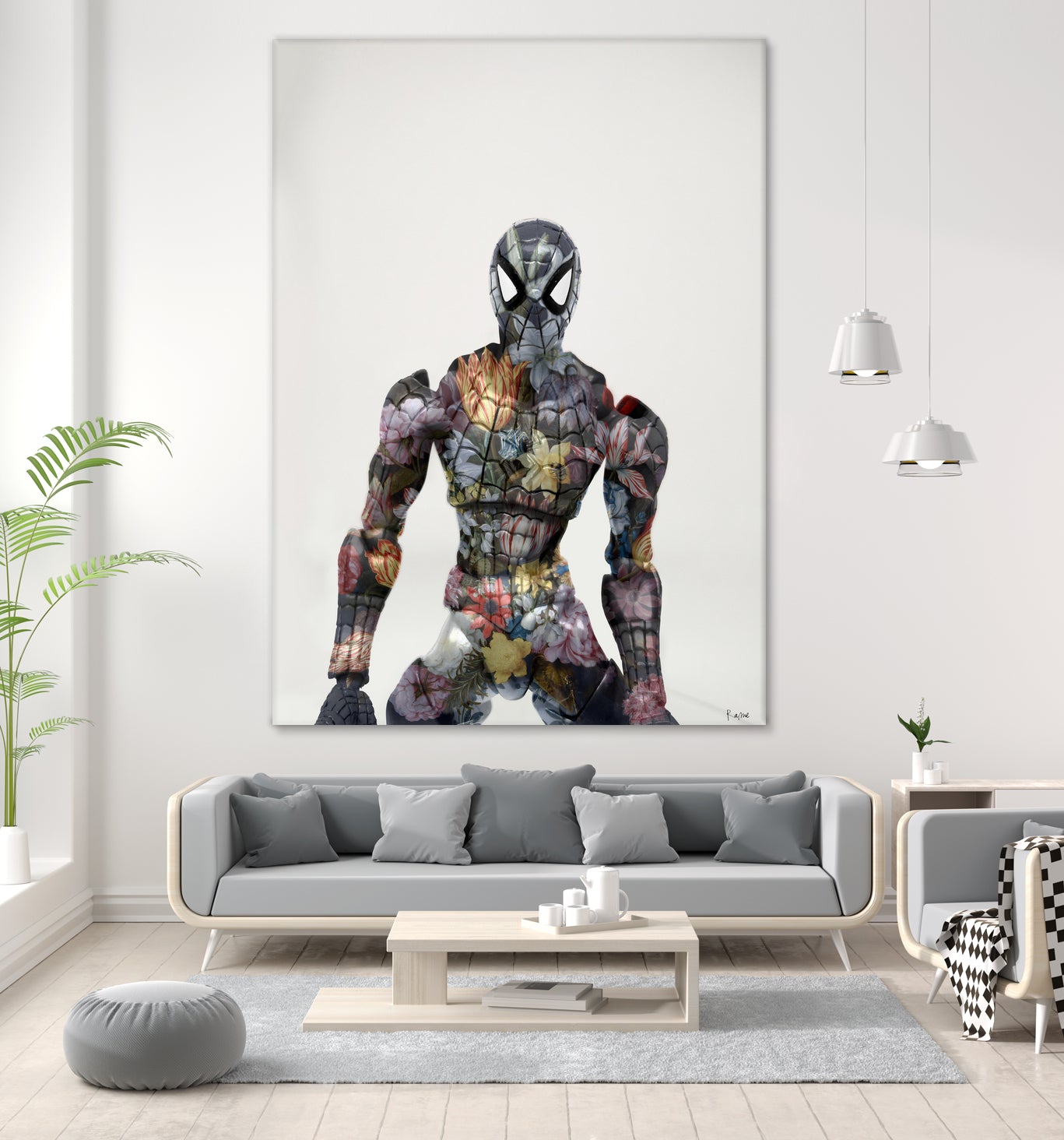 Botanical Spiderman by Caterina Lo Cicero  on GIANT ART