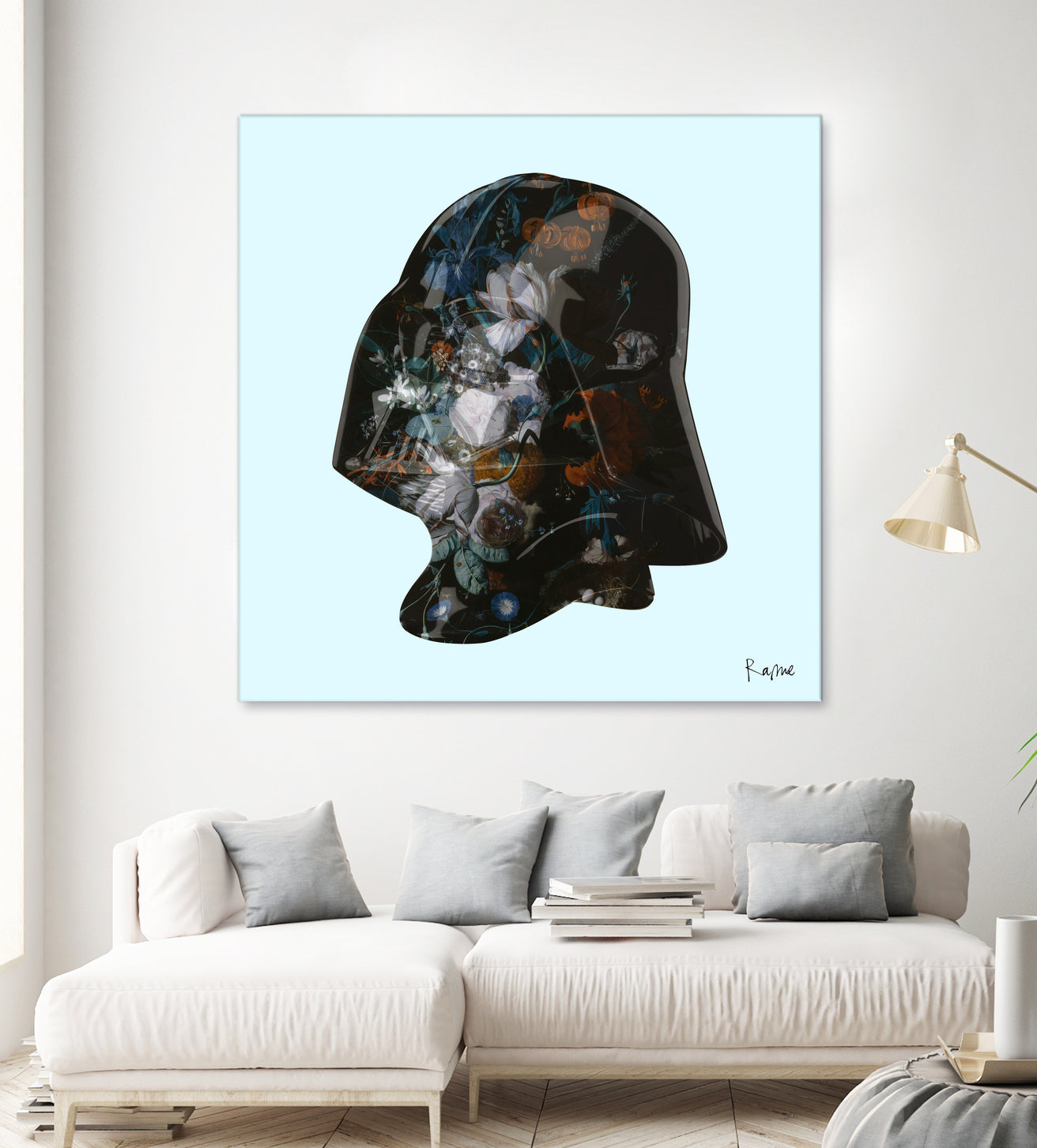 Floral Darth by Caterina Lo Cicero  on GIANT ART