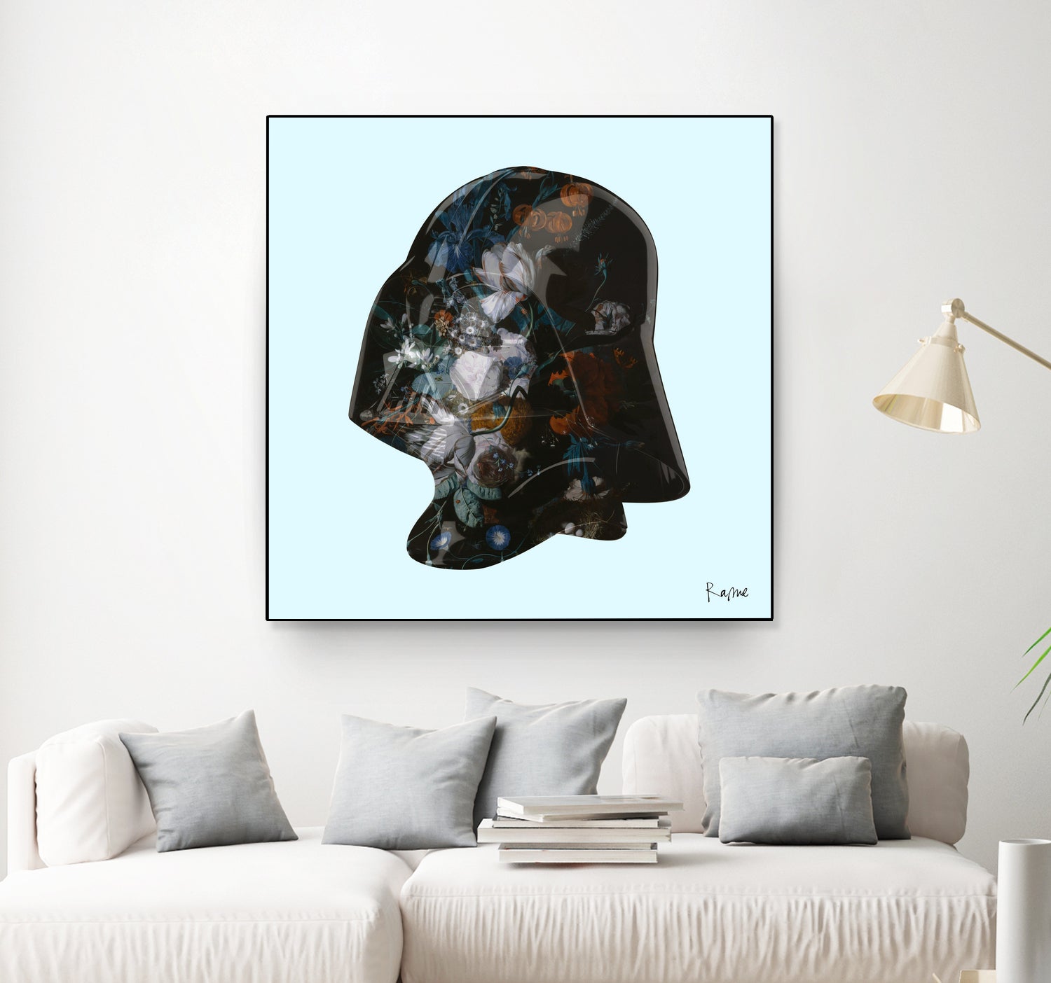 Floral Darth by Caterina Lo Cicero  on GIANT ART