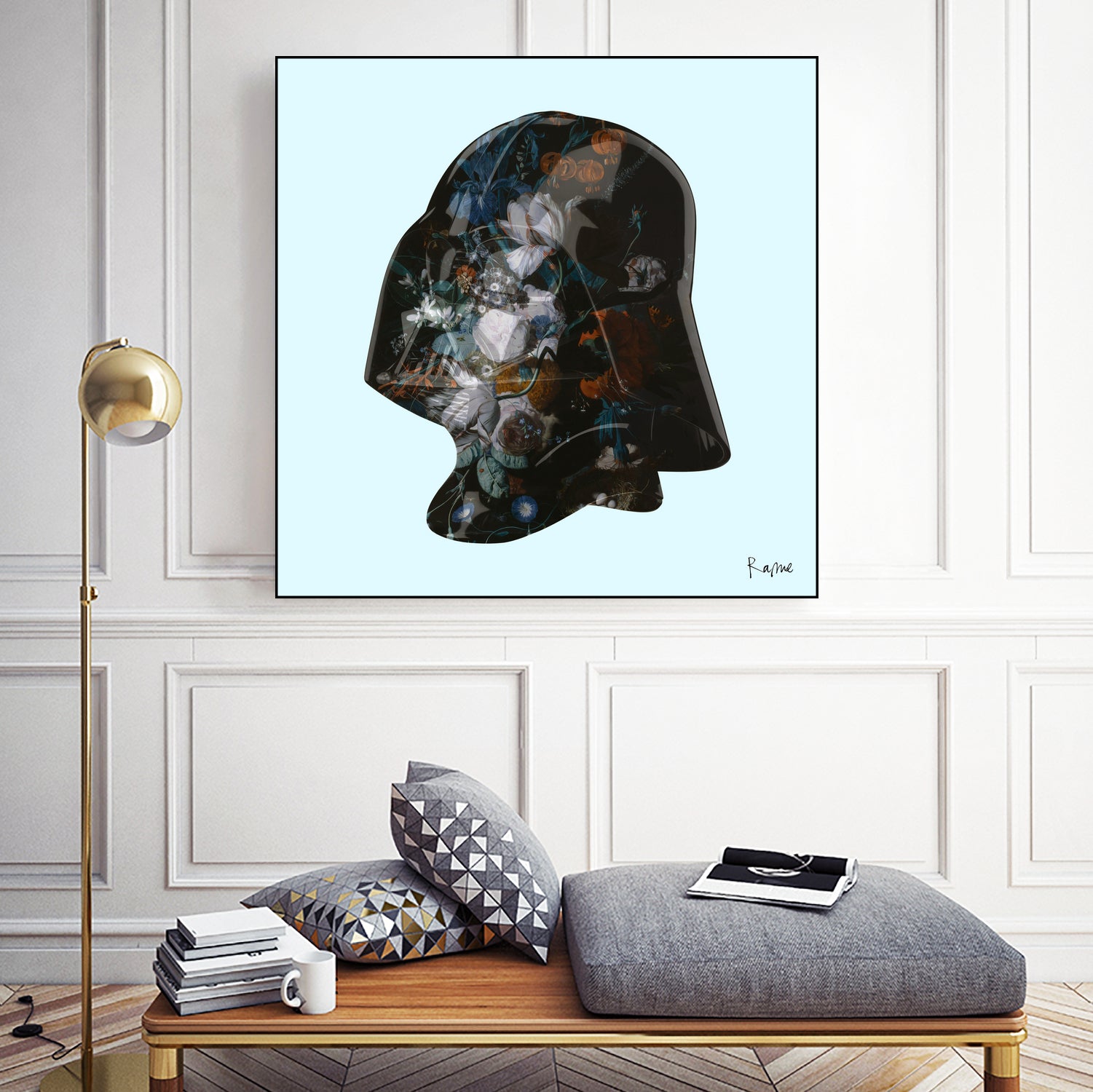 Floral Darth by Caterina Lo Cicero  on GIANT ART