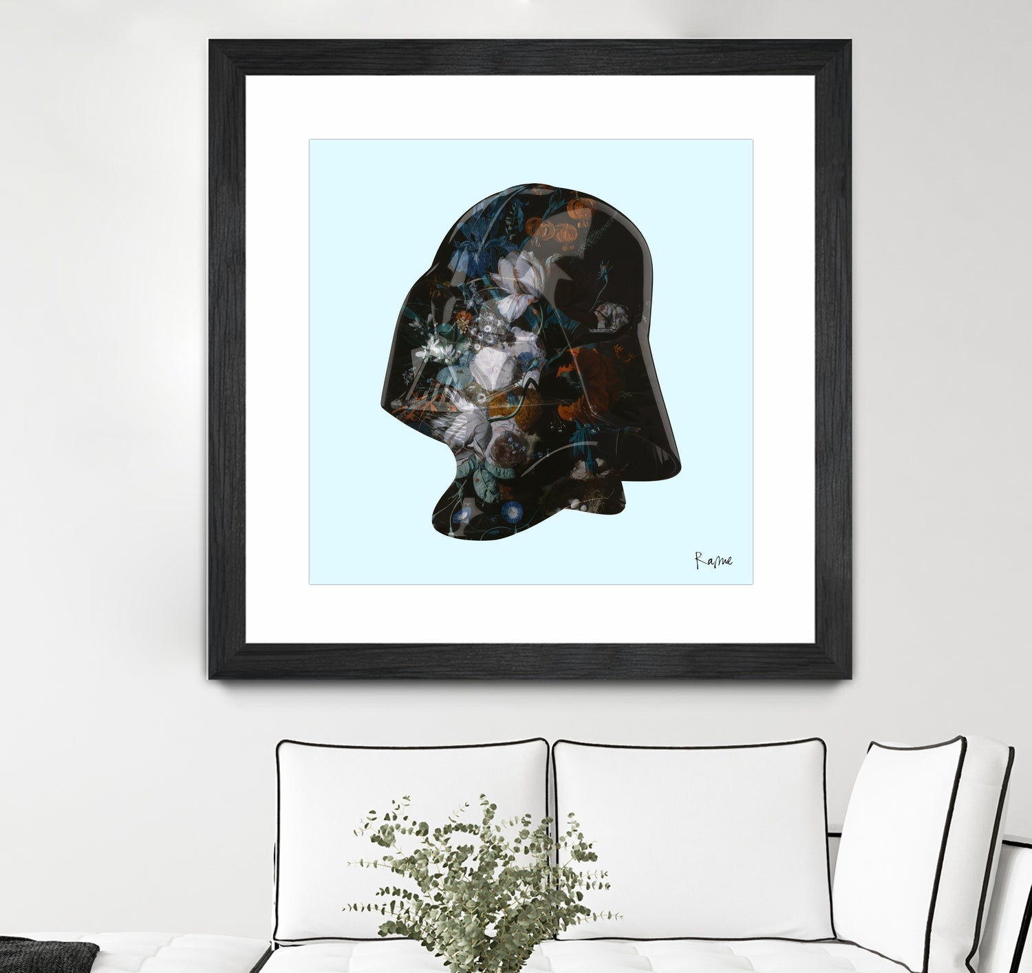 Floral Darth by Caterina Lo Cicero  on GIANT ART