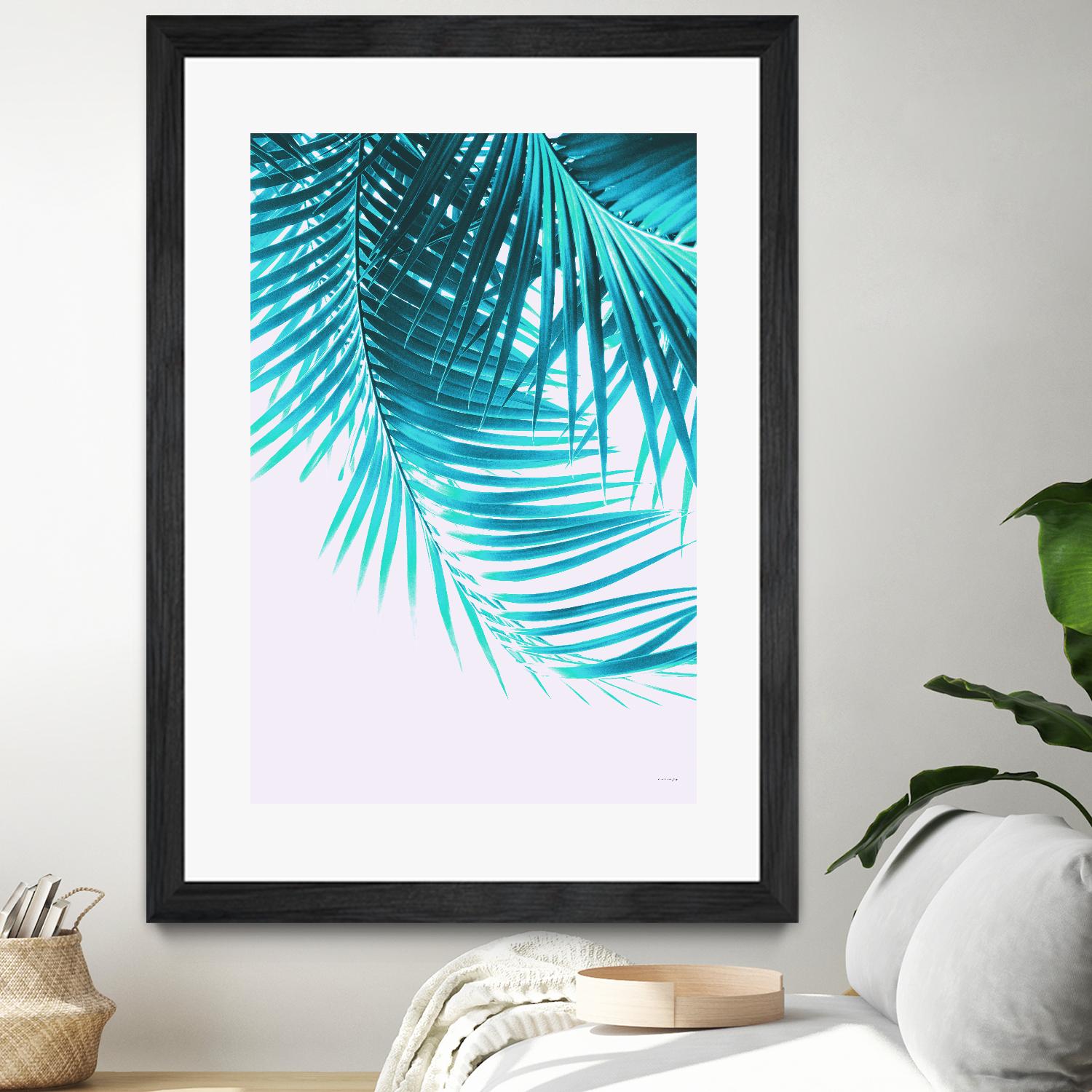 Palm Leaves Turquoise Summer Vibes #1 by Anita's & Bella's Art on GIANT ART