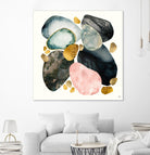 Pebble Abstract by SpaceFrog Designs on GIANT ART - gold shapes