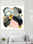 Pebble Abstract by SpaceFrog Designs on GIANT ART - gold shapes