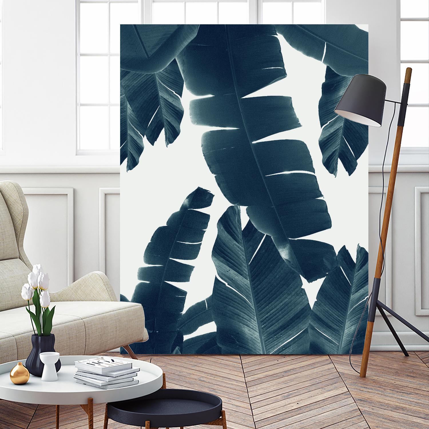 Banana Leaves Green Blue Vibes #2 #tropical #decor #art by Anita's & Bella's Art on GIANT ART