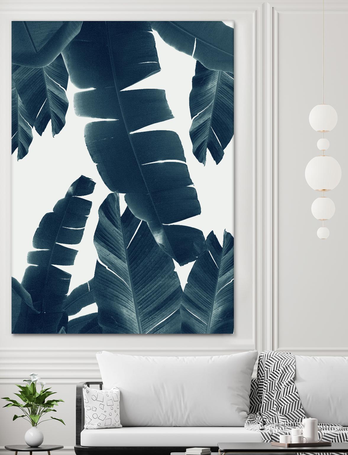 Banana Leaves Green Blue Vibes #2 #tropical #decor #art by Anita's & Bella's Art on GIANT ART