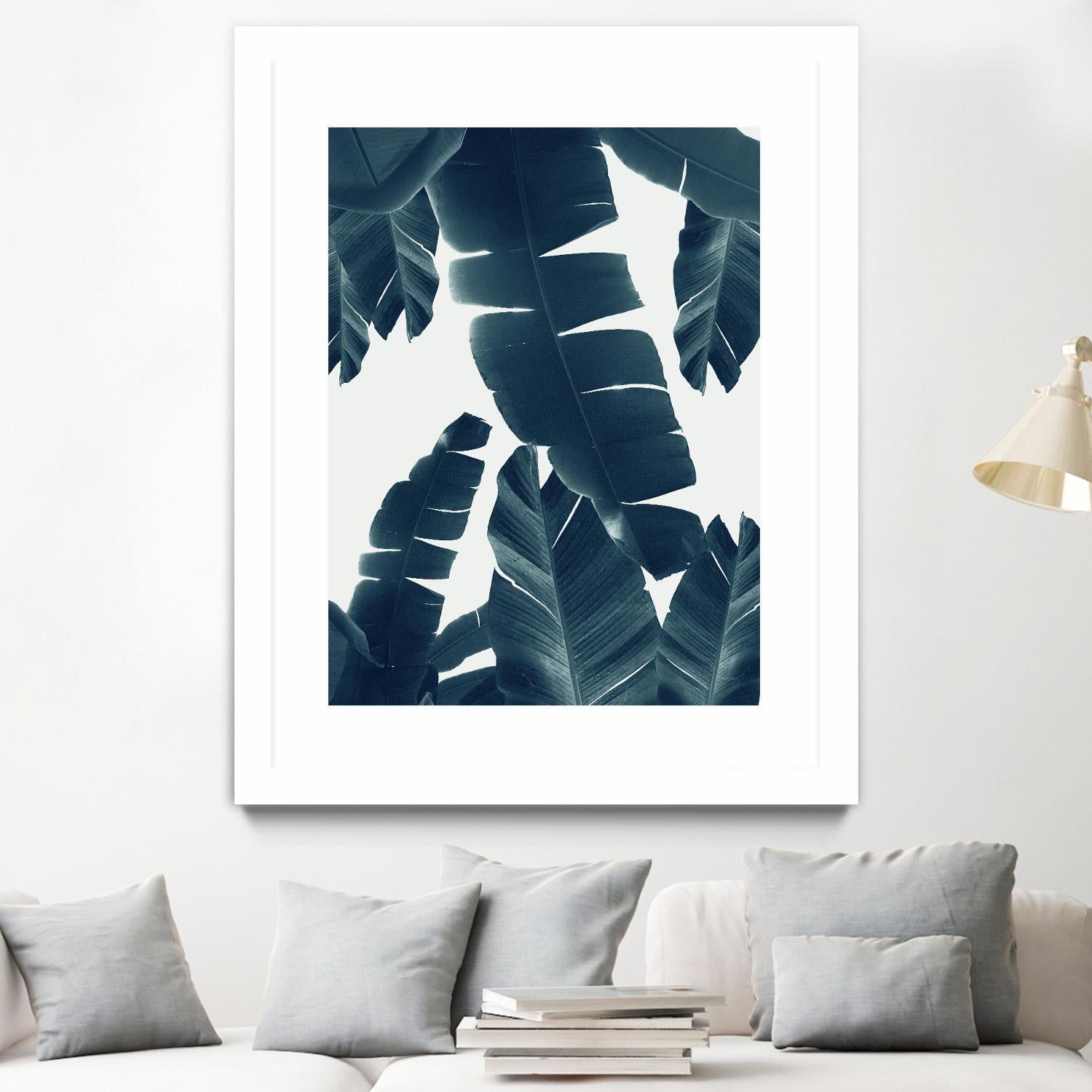 Banana Leaves Green Blue Vibes #2 #tropical #decor #art by Anita's & Bella's Art on GIANT ART