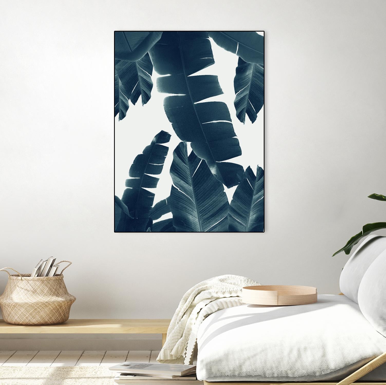 Banana Leaves Green Blue Vibes #2 #tropical #decor #art by Anita's & Bella's Art on GIANT ART