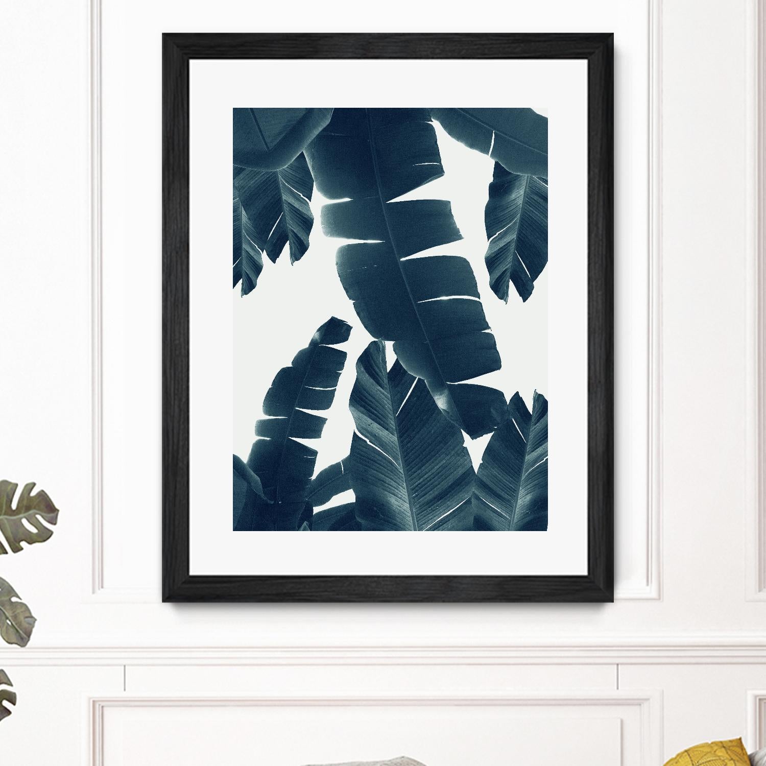 Banana Leaves Green Blue Vibes #2 #tropical #decor #art by Anita's & Bella's Art on GIANT ART