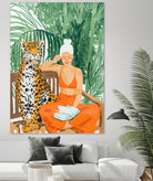 Jungle Vacay II by 83 Oranges on GIANT ART - orange digital tiger