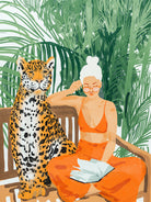 Jungle Vacay II by 83 Oranges on GIANT ART - orange digital tiger