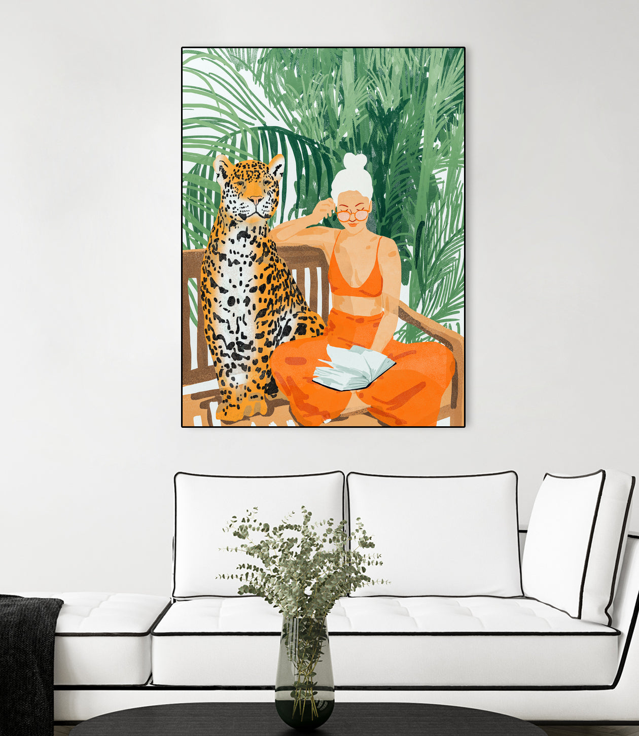 Jungle Vacay II by 83 Oranges on GIANT ART - orange digital tiger