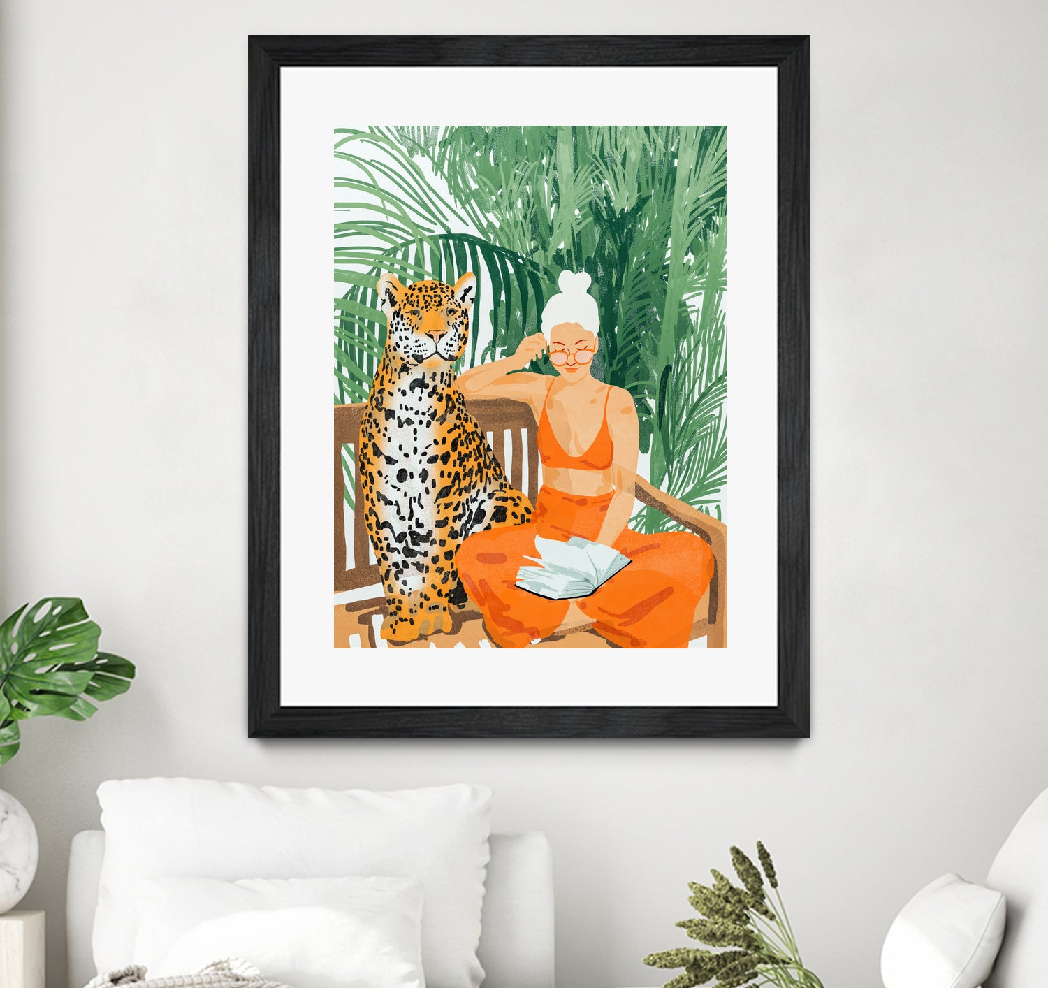 Jungle Vacay II by 83 Oranges on GIANT ART - orange digital tiger