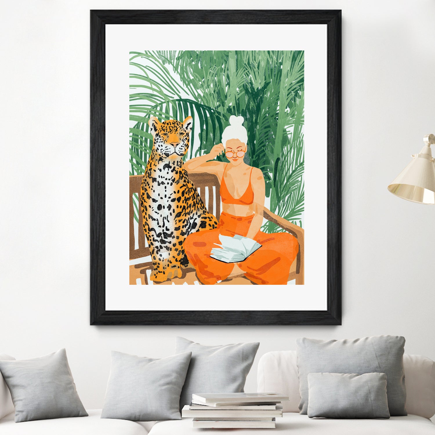 Jungle Vacay II by 83 Oranges on GIANT ART - orange digital tiger