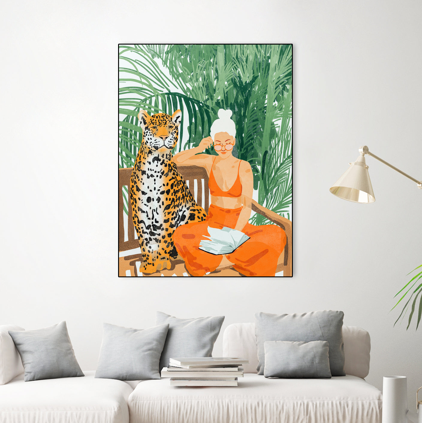 Jungle Vacay II by 83 Oranges on GIANT ART - orange digital tiger