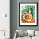 Jungle Vacay II by 83 Oranges on GIANT ART - orange digital tiger