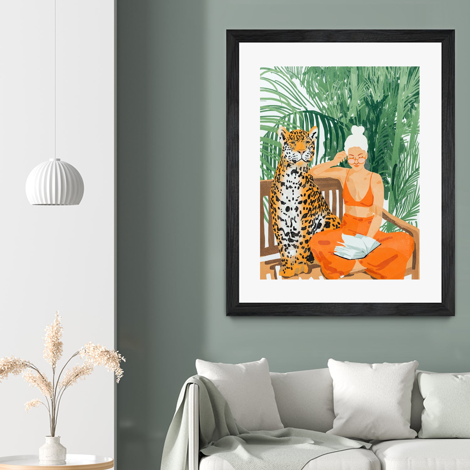 Jungle Vacay II by 83 Oranges on GIANT ART - orange digital tiger