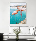 Flamingo on City Beach by Creativeaxle on GIANT ART