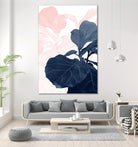 Blush Blue Fiddle Leaf Dream #1 #tropical #decor #art by Anita's & Bella's Art on GIANT ART