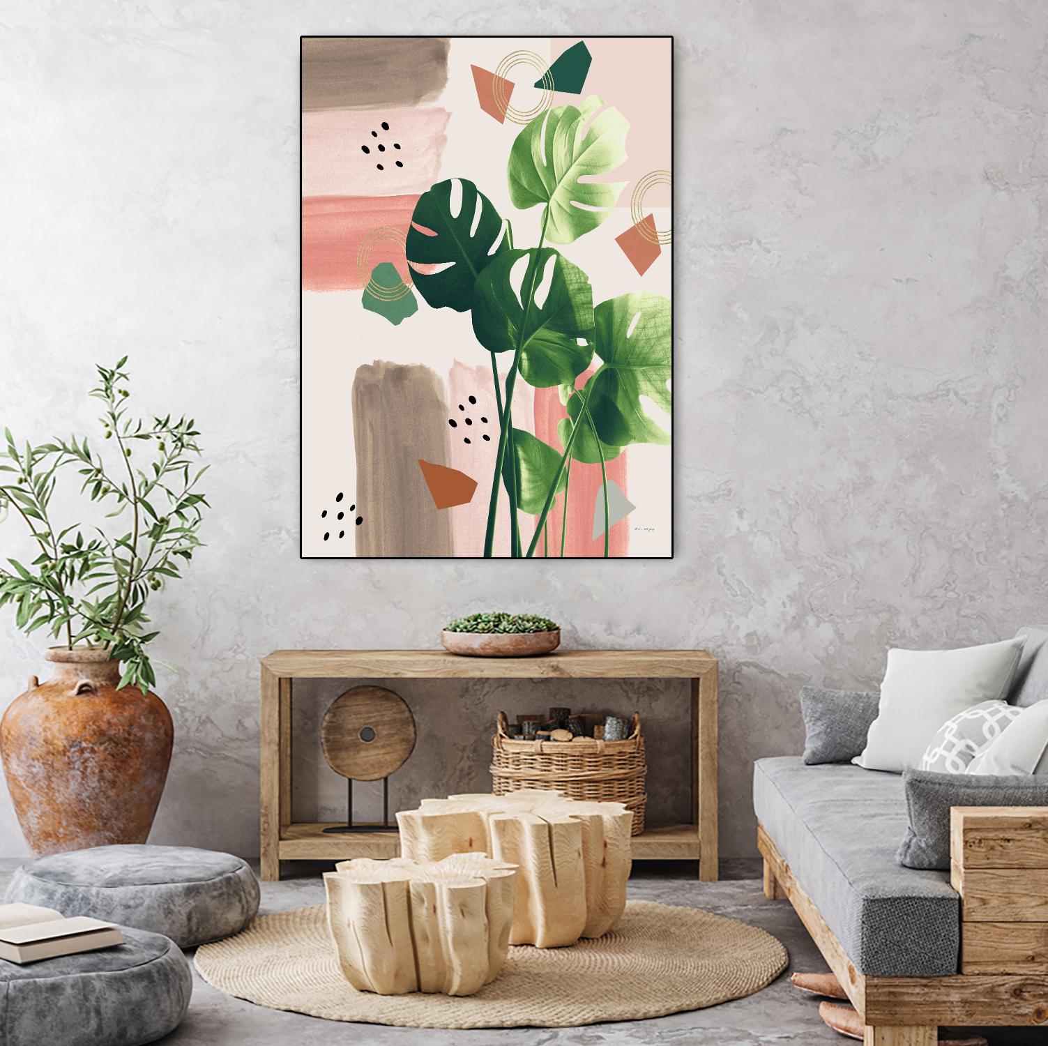 Monstera Summer Glam #1 #tropical #decor #art by Anita's & Bella's Art on GIANT ART