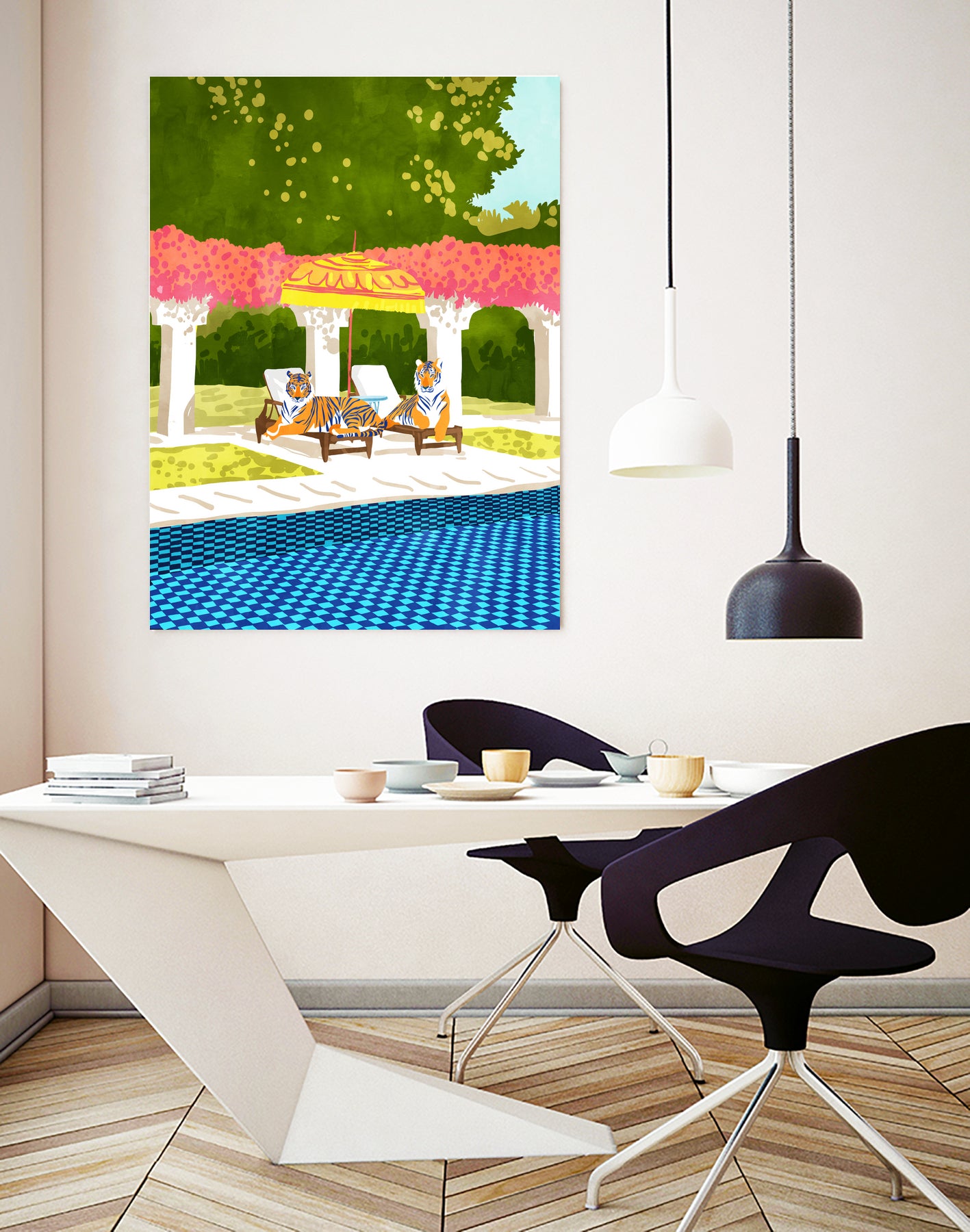 Tiger Vacay by 83 Oranges on GIANT ART - orange digital