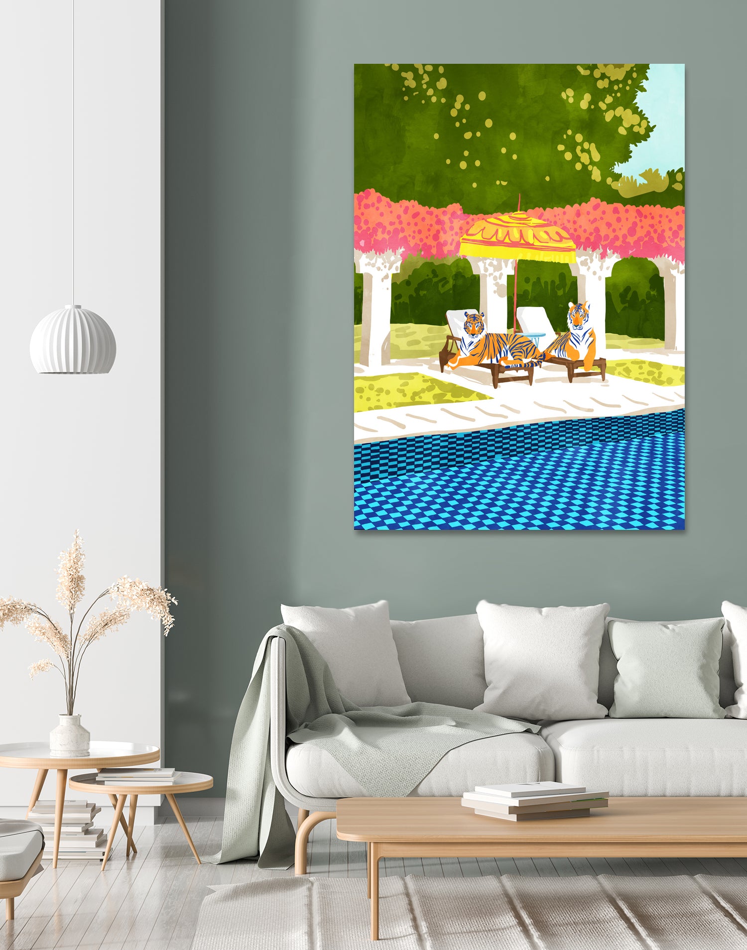 Tiger Vacay by 83 Oranges on GIANT ART - orange digital