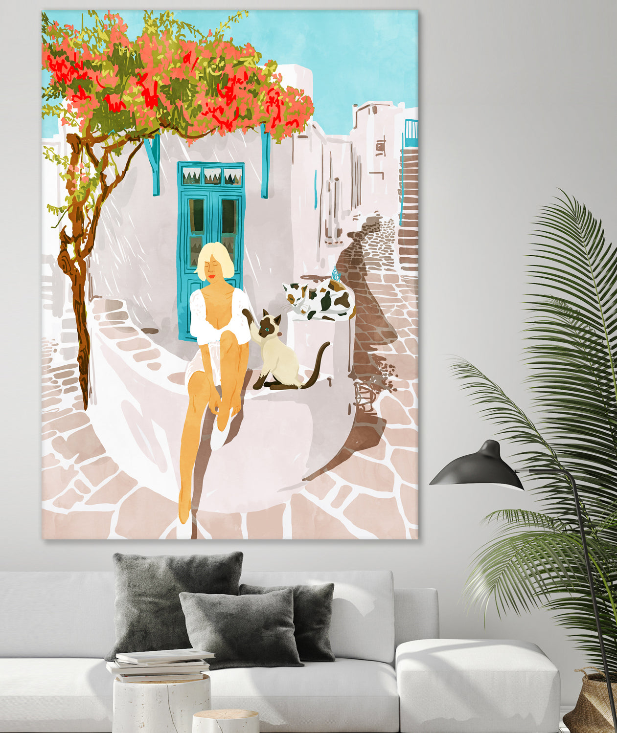 Greek Vacay by 83 Orange on GIANT ART - orange costal vacation