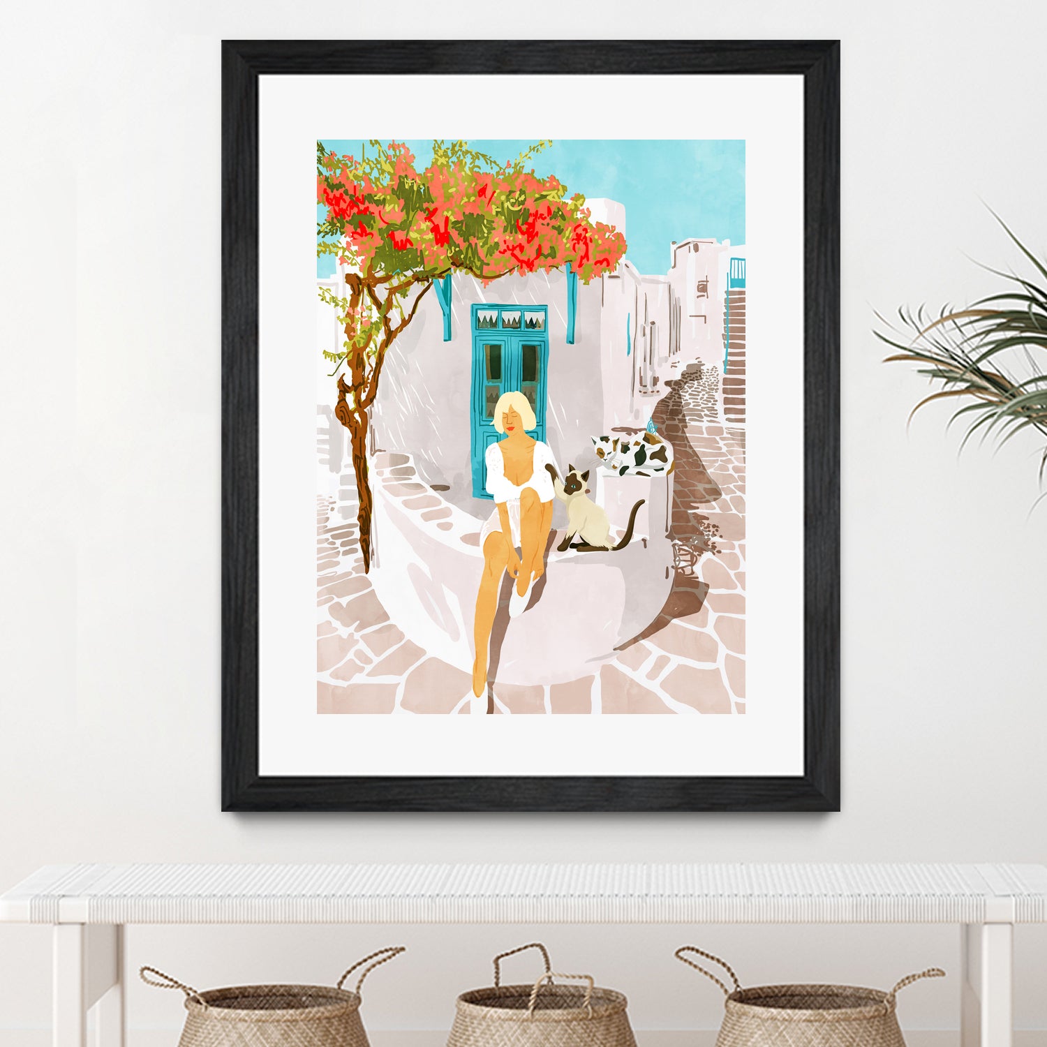 Greek Vacay by 83 Orange on GIANT ART - orange costal vacation