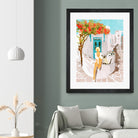 Greek Vacay by 83 Orange on GIANT ART - orange costal vacation