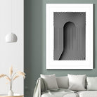 Hidden door by Divin Creador on GIANT ART - white black & white 