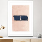 Blush & Navy Shapes II Contemporary Art Study by Nordic Print Studio on GIANT ART