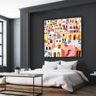 Pastel Cityscape by 83 Oranges on GIANT ART - pink digital greece