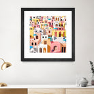 Pastel Cityscape by 83 Oranges on GIANT ART - pink digital greece