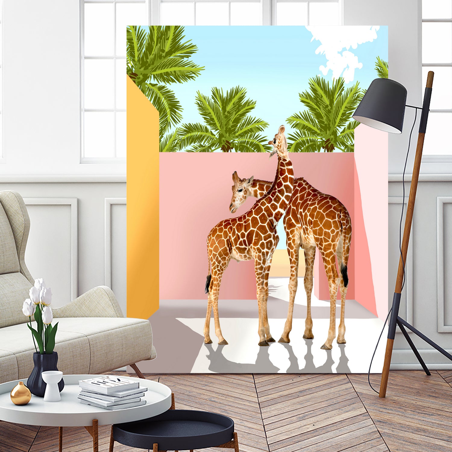 Giraffe Villa by 83 oranges on GIANT ART - multi digital giraffe