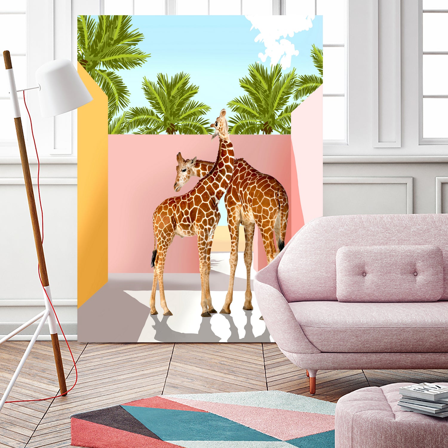 Giraffe Villa by 83 oranges on GIANT ART - multi digital giraffe