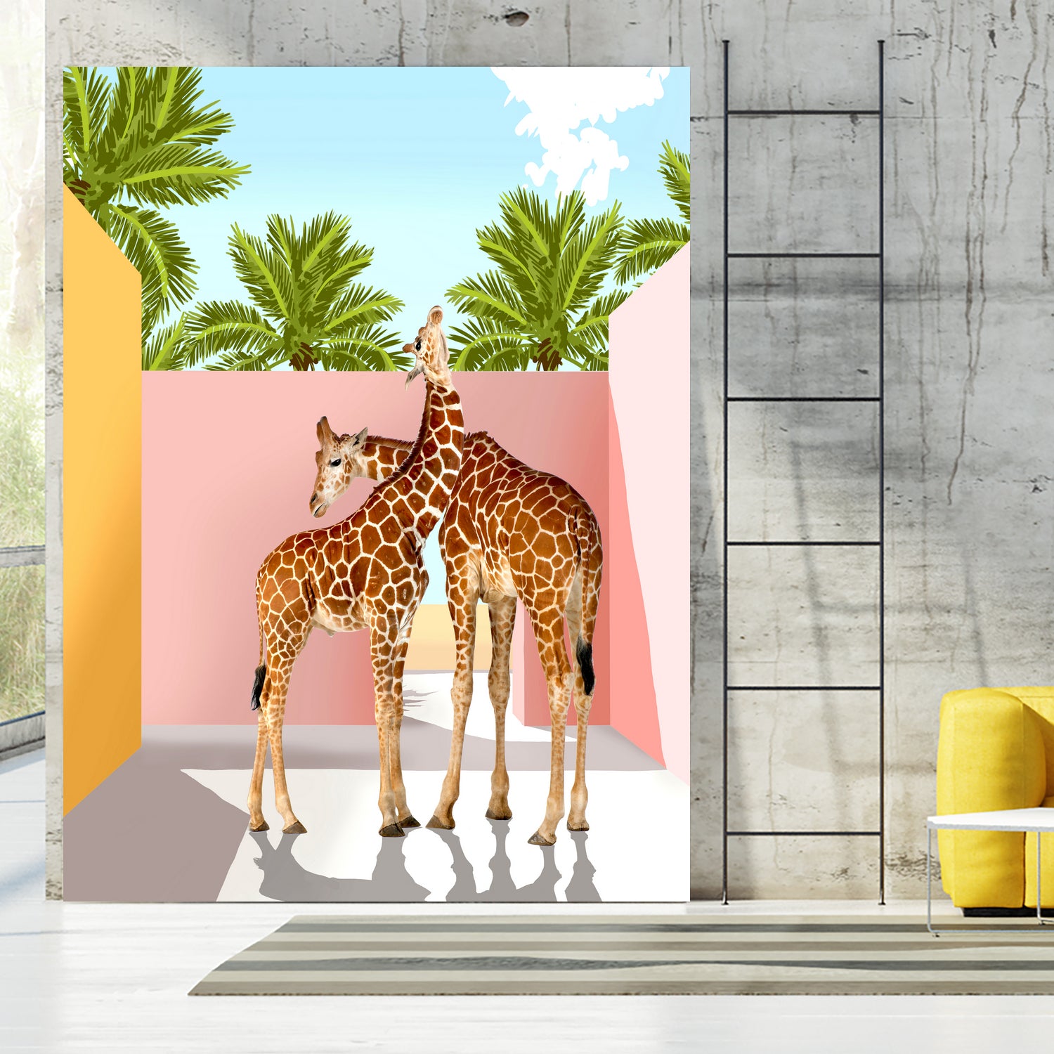 Giraffe Villa by 83 oranges on GIANT ART - multi digital giraffe