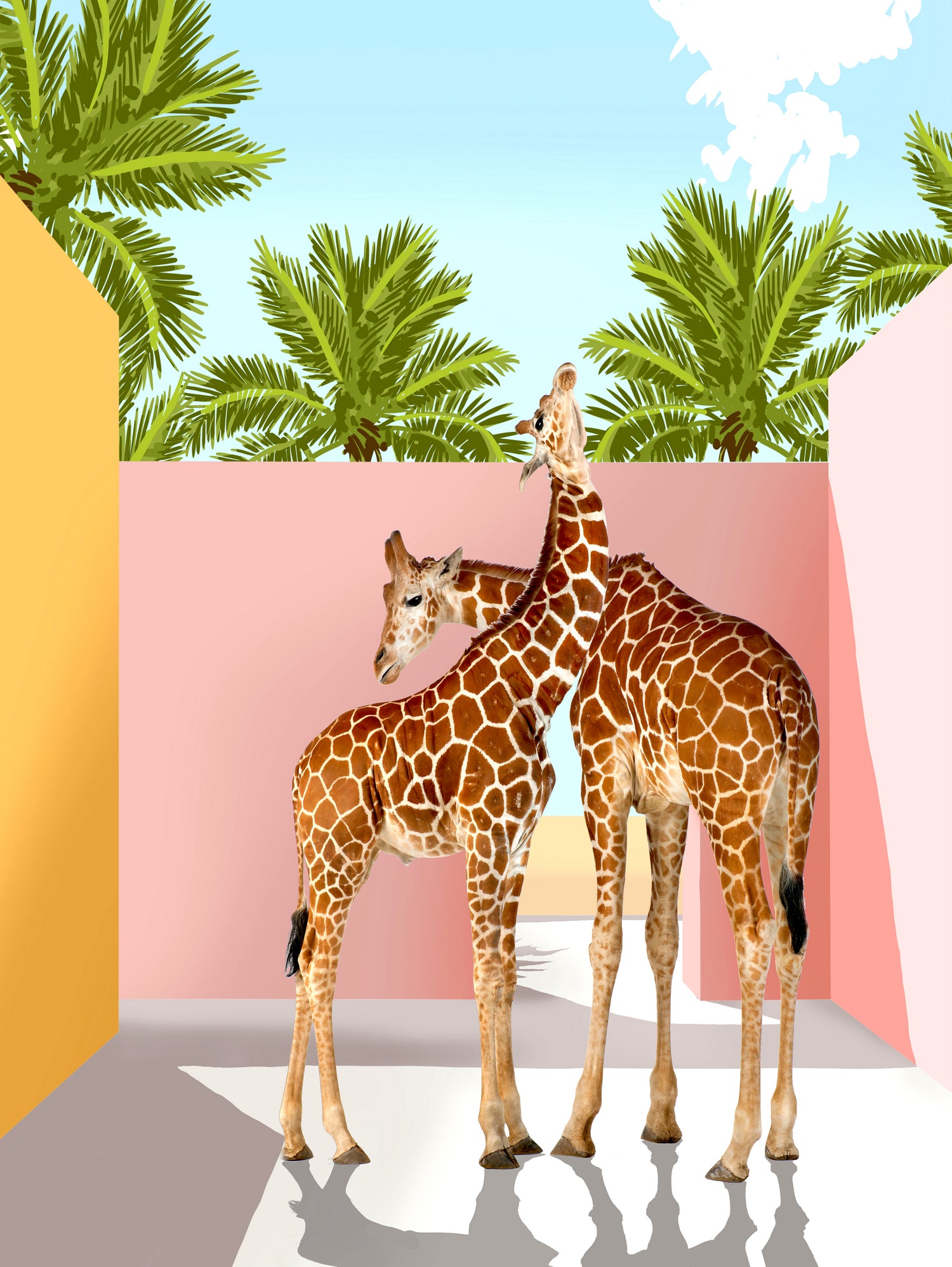 Giraffe Villa by 83 oranges on GIANT ART - multi digital giraffe